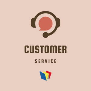 Support service with headphones. Customer Support service logo template